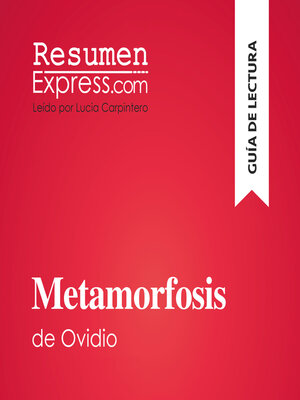cover image of Metamorfosis de Ovidio (Guía de lectura)